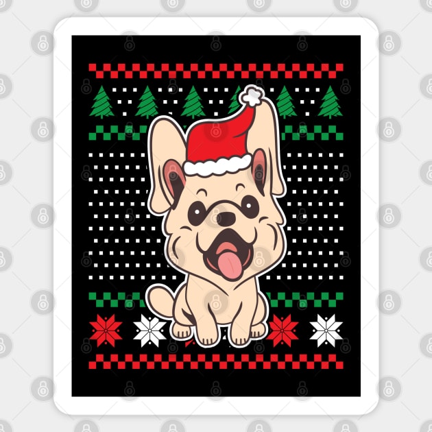 Ugly Christmas Sweaters Cute Puppy Sticker by JS Arts